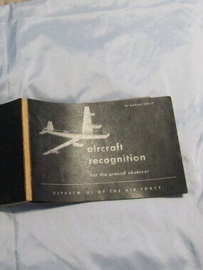 Vintage 1955 US Air Force AIRCRAFT RECOGNITION FORO GROUND OBSERVER SC Manual